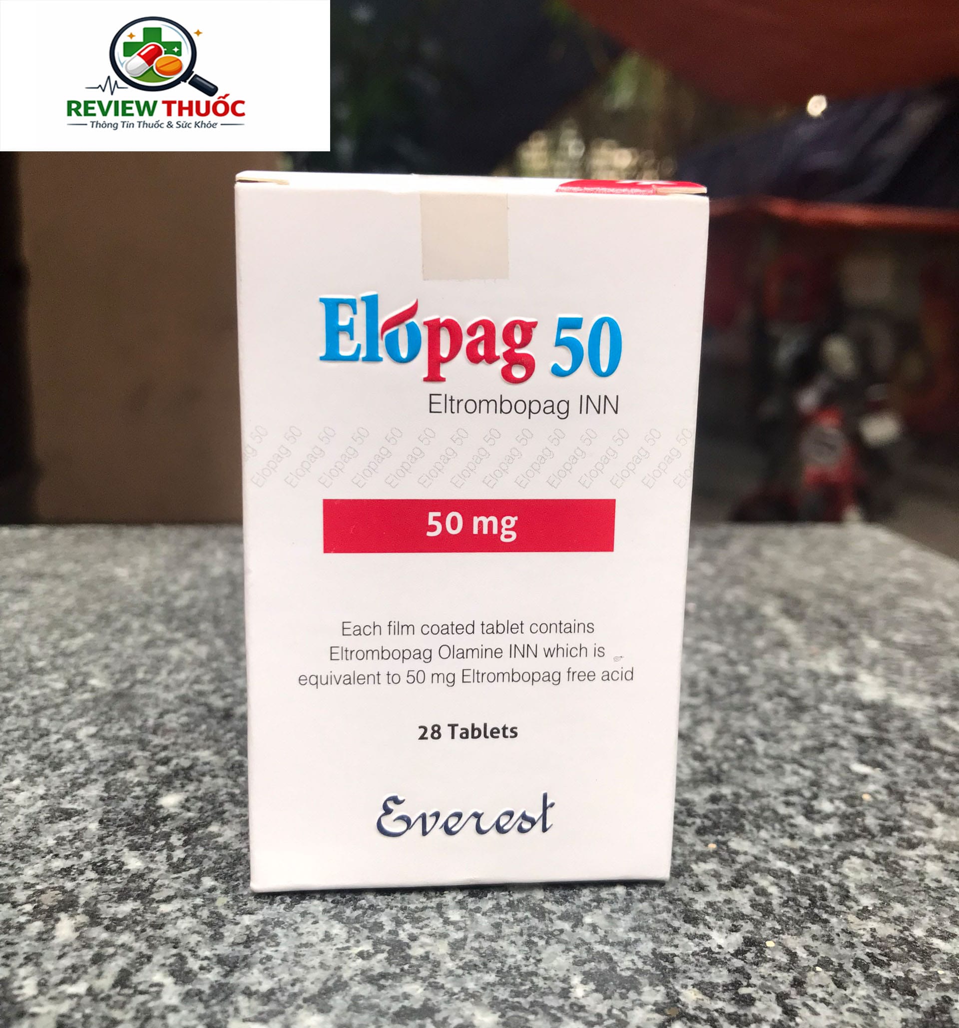 Thuốc Elopag 50mg mua ở đâu giá bao nhiêu?